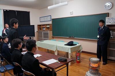 火災について質問をしています。