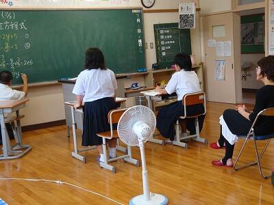 ２年生の数学の授業