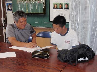 マンツーマンの指導