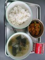 麦ごはん ドライカレー 野菜スープ 麦ごはん ドライカレー 野菜スープ