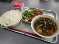 ごはん　もずくスープ　　魚の香あげ　　きゅうりのコロコロづけ