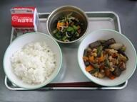 ごはん 筑前煮 もやしのごま和え ごはん 筑前煮 もやしのごま和え