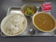 ごはん　　ポークカレー　　フレンチサラダ