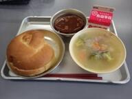 バーガーパン 煮込みハンバーグ オニオンスープ バーガーパン 煮込みハンバーグ オニオンスープ