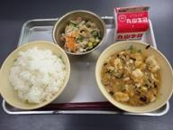 ごはん　マーボー豆腐　千切り大根のサラダ