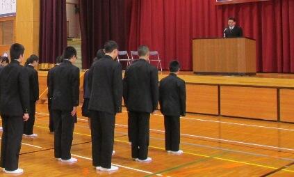 始業式　校長先生の話