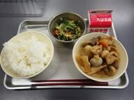 ごはん　鶏みそおでん　ほうれん草のごま和え