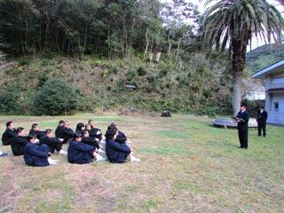 避難訓練　講話