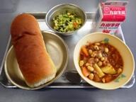 ミルクパン チリコンカン 海草サラダ ミルクパン チリコンカン 海草サラダ