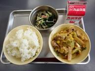 ごはん 豚肉とキャベツのピリ辛炒め もやしのナムル ごはん 豚肉とキャベツのピリ辛炒め もやしのナムル