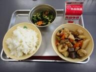 ごはん うま煮 ほうれん草のごま和え ごはん うま煮 ほうれん草のごま和え