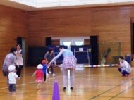 保育所の運動会練習