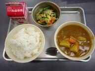 ごはん　　ポークカレー　　フレンチサラダ