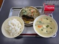 麦ごはん いわしの梅煮 春雨のサラダ 呉汁 麦ごはん いわしの梅煮 春雨のサラダ 呉汁