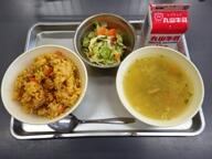 メキシカンライス アーモンドサラダ コーンスープ メキシカンライス アーモンドサラダ コーンスープ