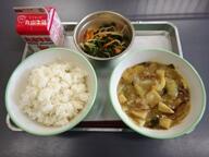 中華丼 麦ごはん 三色ナムル 中華丼 麦ごはん 三色ナムル