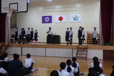 旧生徒会長最後のあいさつ