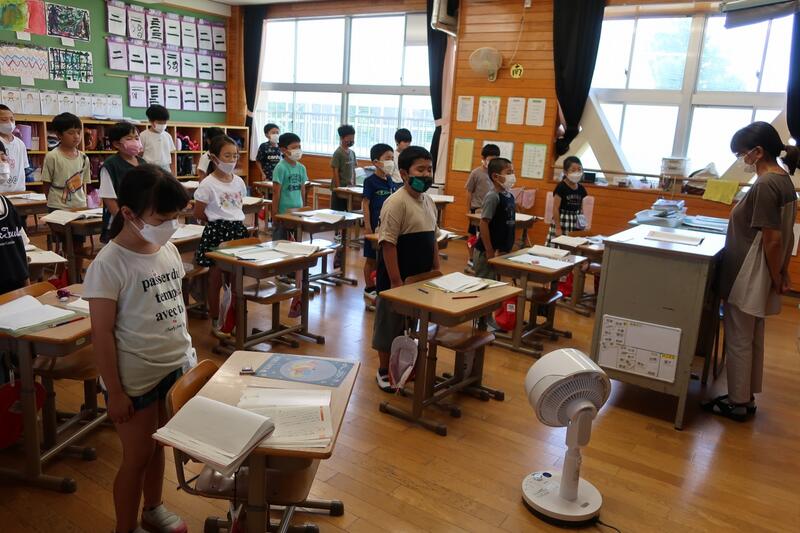 写真は小学３年生の様子