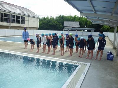 ３年生プール開き①