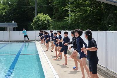 ４年生プール開き①