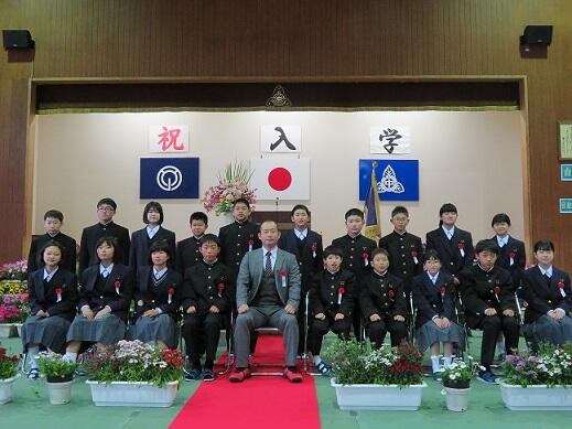 新入生集合写真