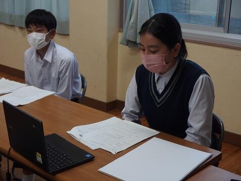 生徒会長・議長の様子