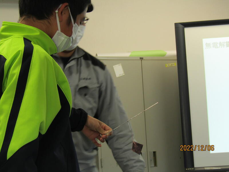 非電界めっきの実験