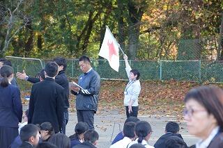 避難場所に集合