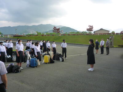 修学旅行実行委員長の話