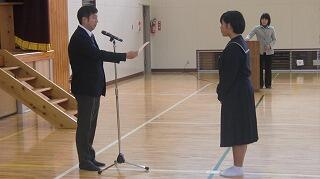 校内英単語コンテストの表彰