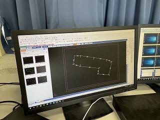 測量した点をＣＡＤを利用して作成