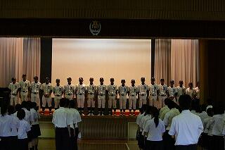 壇上の野球部員 壇上の野球部員