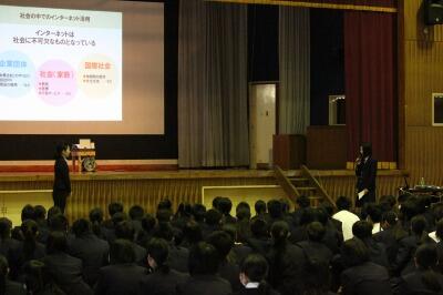 都農高校　生徒会長のお礼のあいさつ