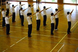 生徒代表による応援エール