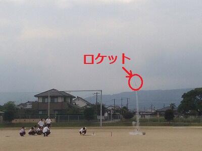 ロケット打ち上げの様子