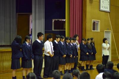 都農高校 尾鈴祭 生徒会の様子4 都農高校 尾鈴祭 生徒会の様子4