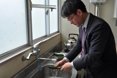 都農高校　カッパ　キュウリ