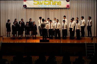 2年生合唱の様子 2年生合唱の様子