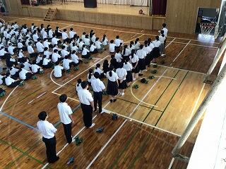 各部あいさつ①