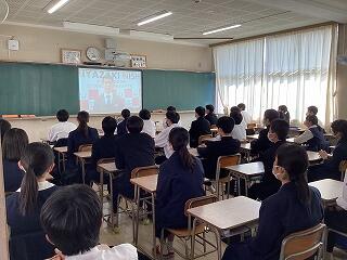 新任式　教室配信