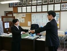 表彰を受けています