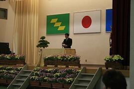 校長先生による式辞