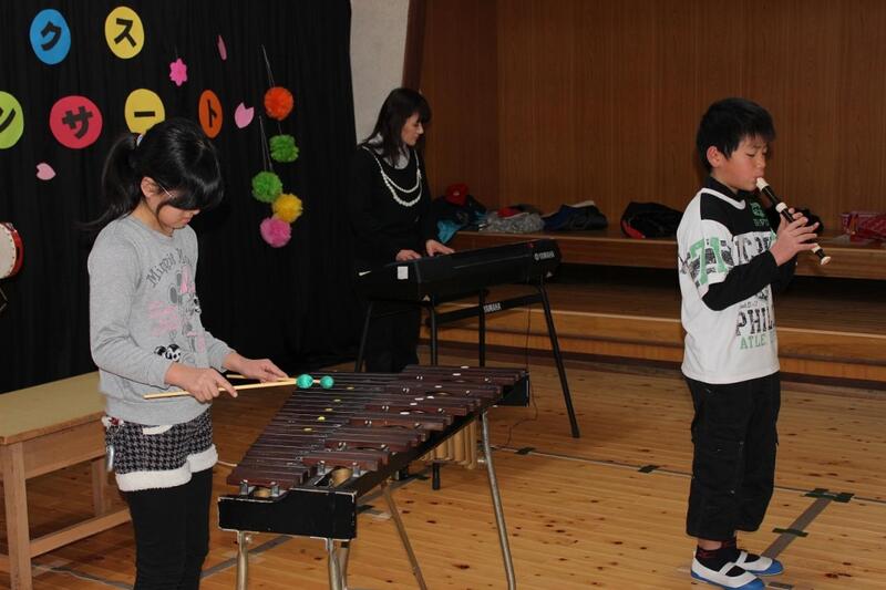 ５年生の発表の様子（合奏）