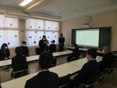 退舎生あいさつ