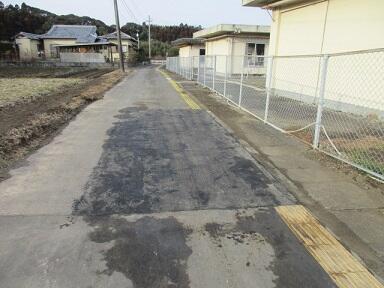 工事の途中のため、視覚誘導表示がない箇所があります