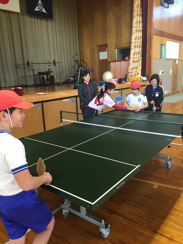サウンドテーブルテニスの様子　小学部