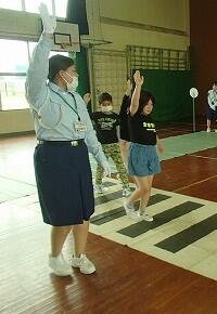 道路横断の練習