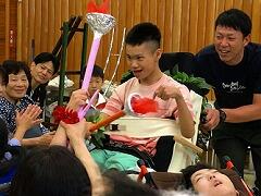 聖火リレーの様子