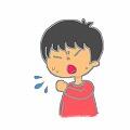 咳をする人