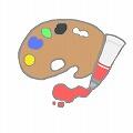 絵の具とパレット